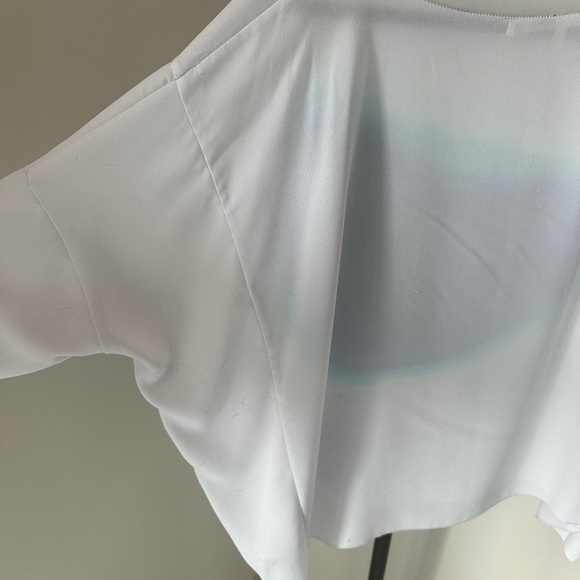 Rachel Roy White and Blue Women's Top - Picture 9 of 15